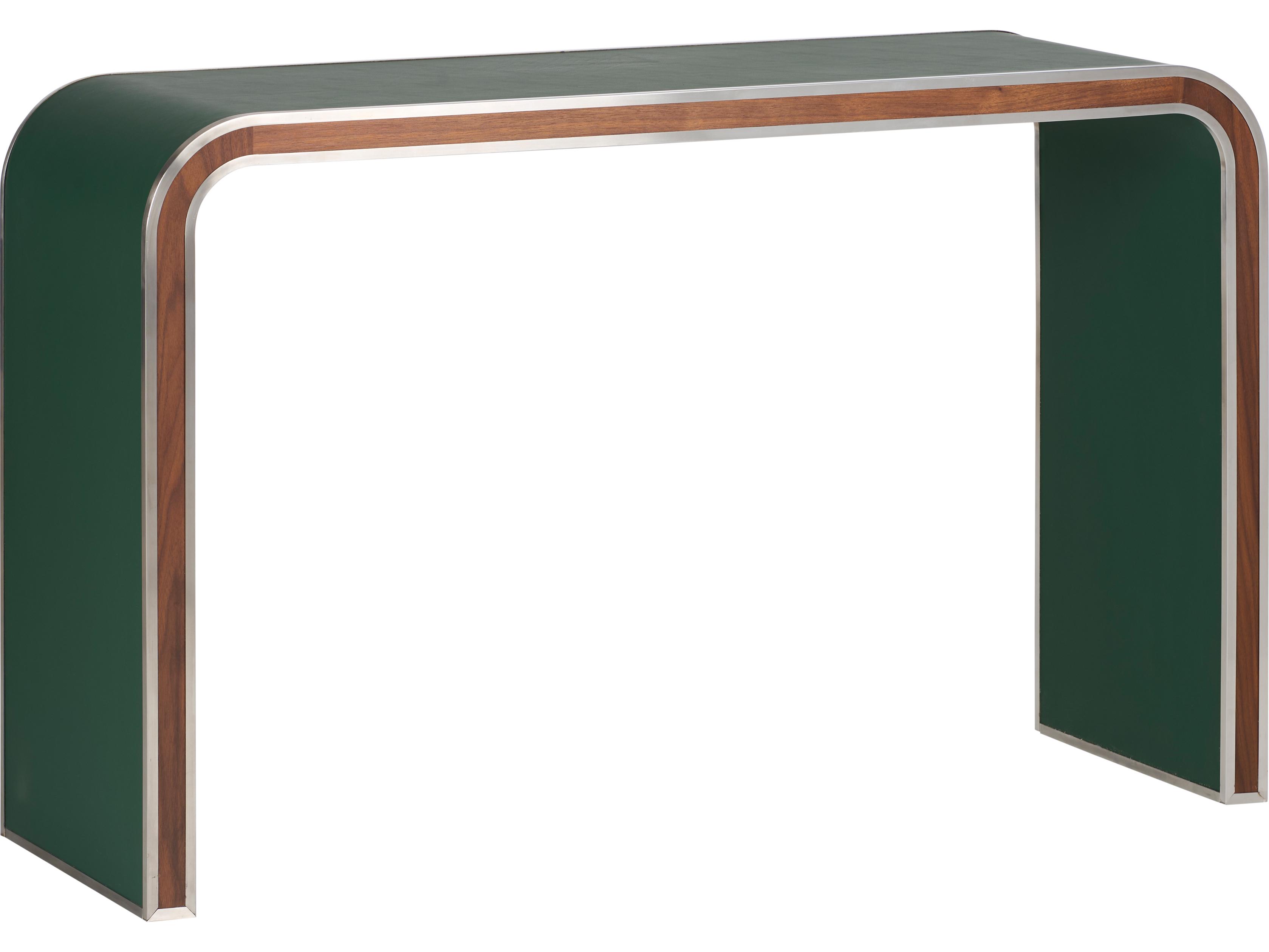 Chelsea House Rectangular Wood Green Console Table