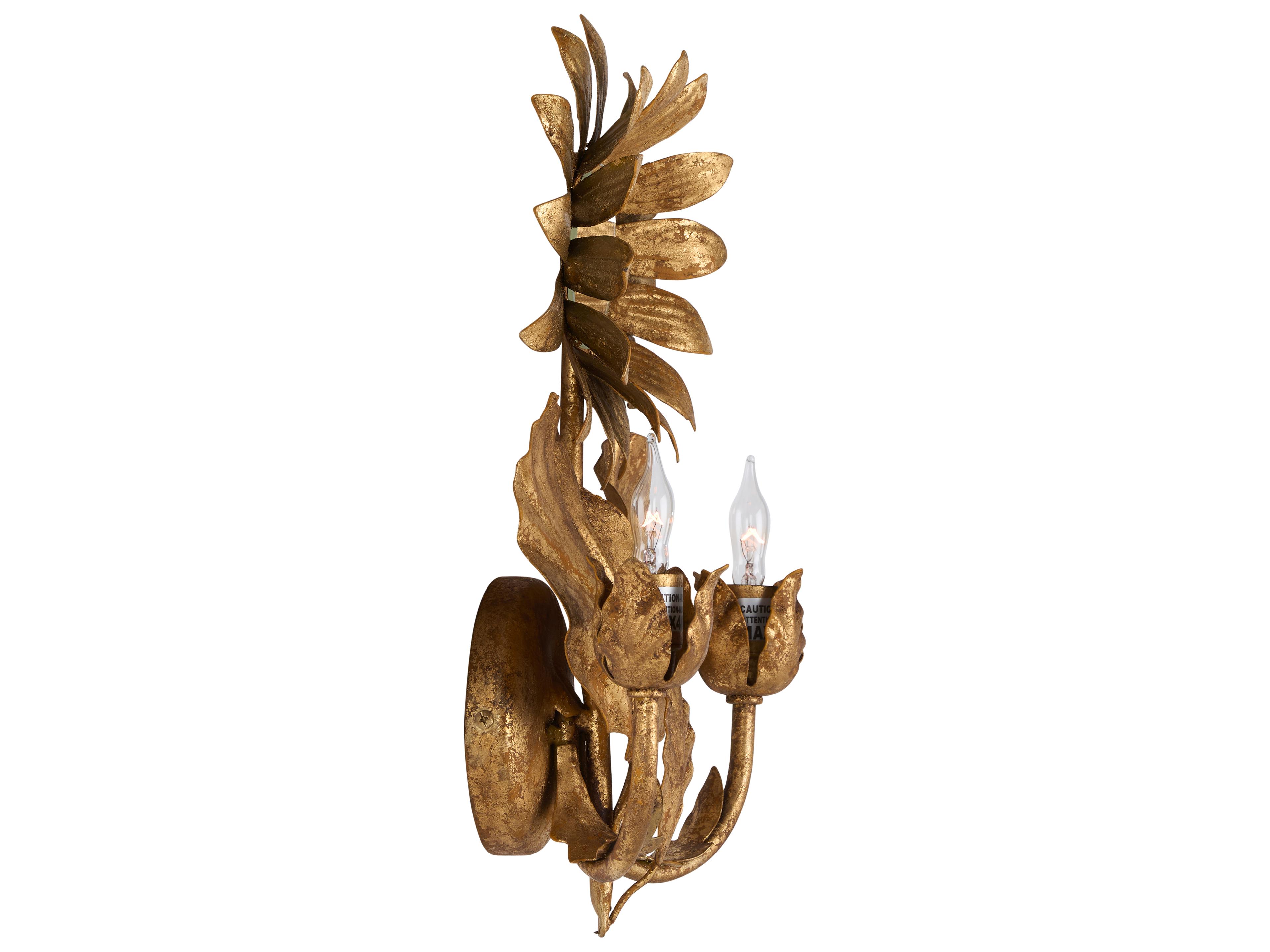Chelsea House 2-Light Gold Traditional Wall Sconce