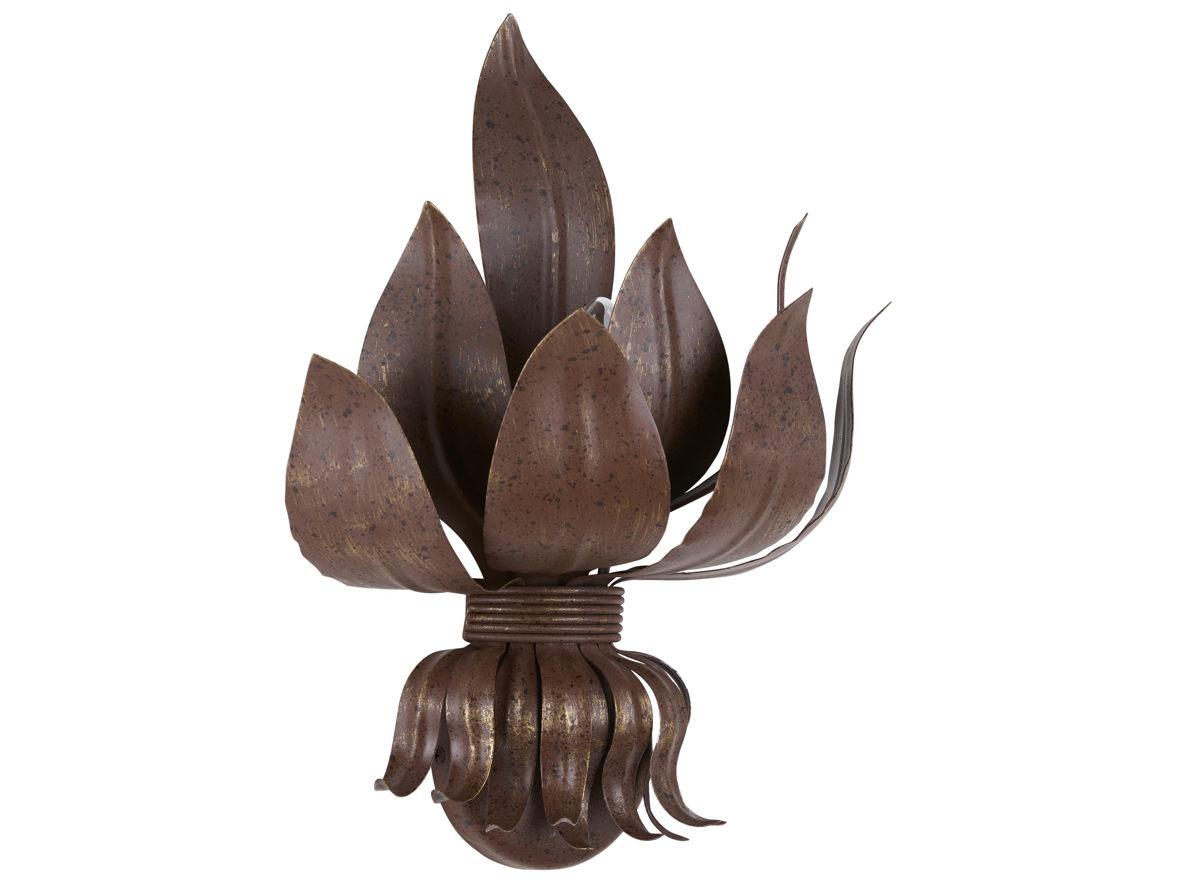 Chelsea House 1-Light Brown Bronze Traditional Wall Sconce