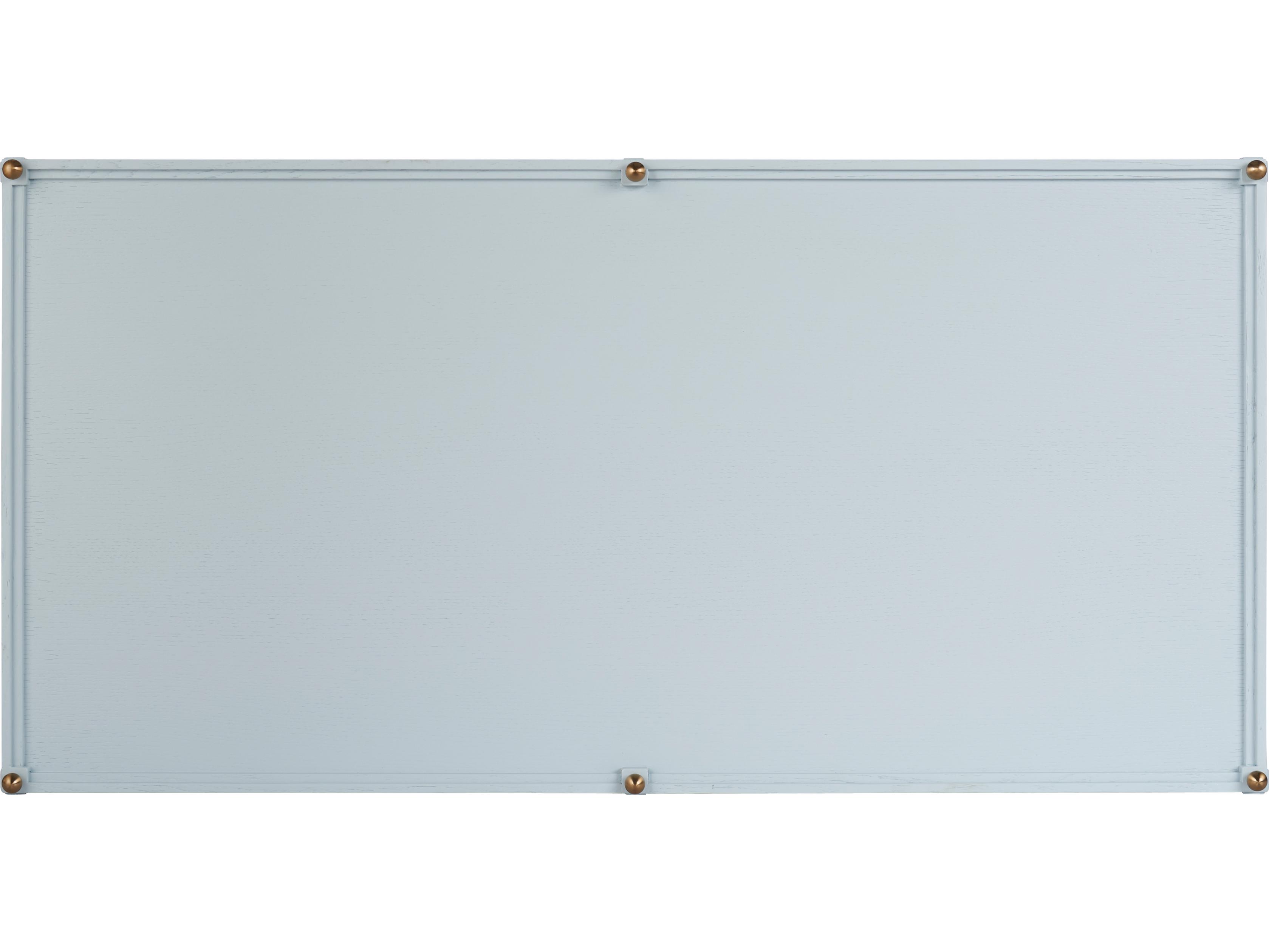 Chelsea House Jamie Merida Rectangular Wood Blue Coffee Table