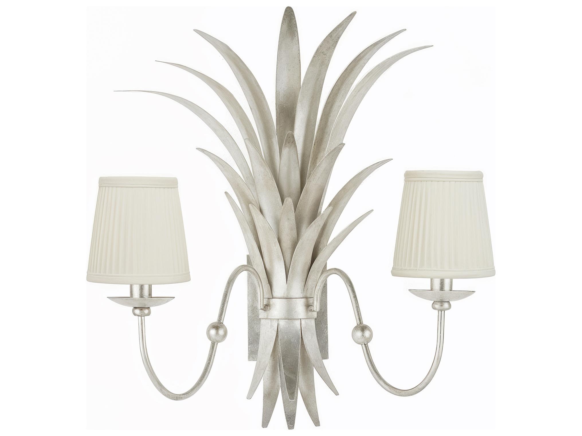 Chelsea House 2-Light Silver Traditional Wall Sconce