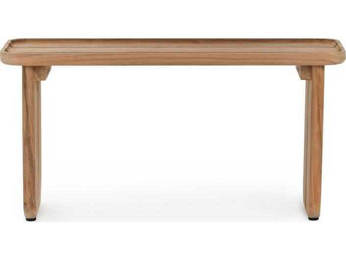 Classic Home Outdoor Hudson Natural Wood Rectangular Coffee Table