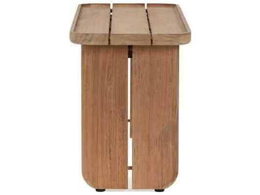 Classic Home Outdoor Hudson Natural Wood Rectangular Coffee Table