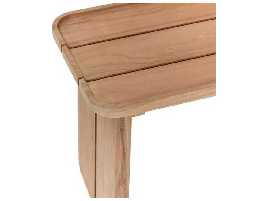 Classic Home Outdoor Hudson Natural Wood Rectangular Coffee Table