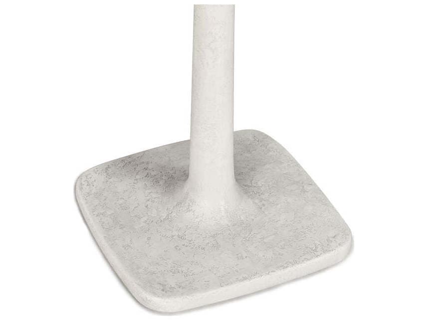 Classic Home Outdoor Paulina White Concrete Round Bistro Table