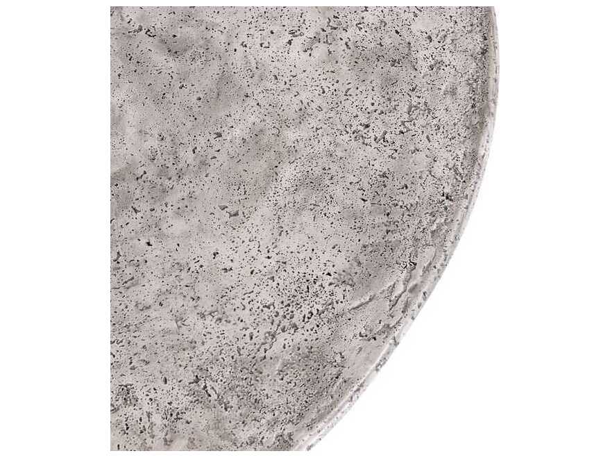 Classic Home Outdoor Debbie Light Grey Concrete Round Dining Table