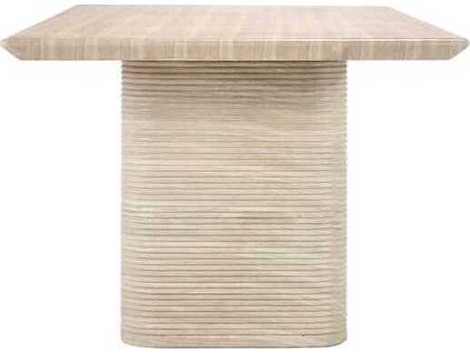 Classic Home Outdoor Aiden Beige Concrete Rectangular Dining Table
