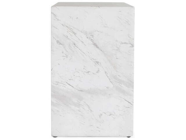 Classic Home Outdoor Marmo Ivory, Gray Concrete Rectangular End Table