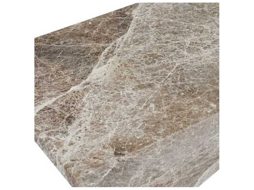 Classic Home Outdoor Adler Brown, Ivory Concrete Rectangular End Table