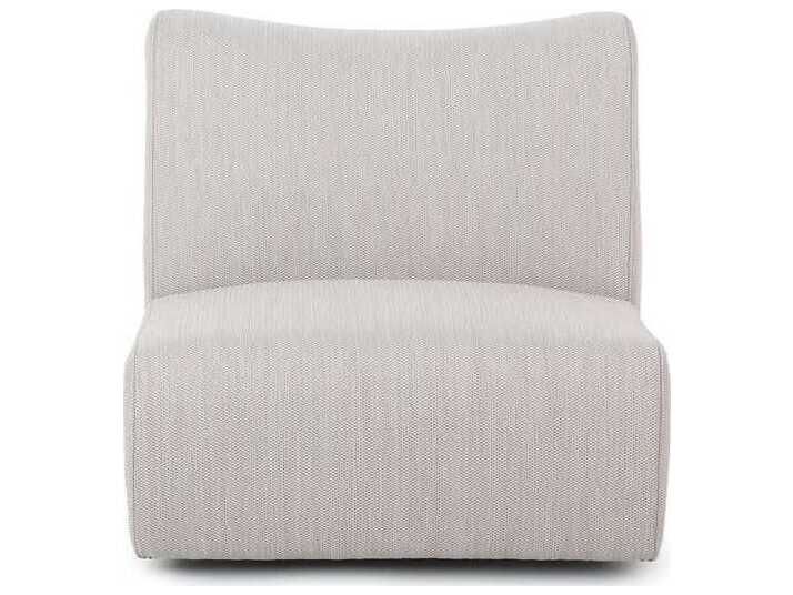 Classic Home Outdoor Atlas Light Gray Fabric Cushion Lounge Chair