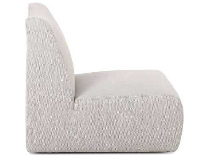 Classic Home Outdoor Atlas Light Gray Fabric Cushion Lounge Chair