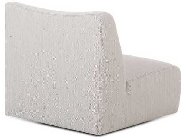 Classic Home Outdoor Atlas Light Gray Fabric Cushion Lounge Chair