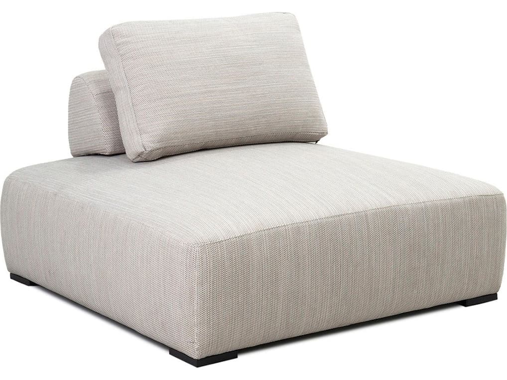 Classic Home Outdoor Nico Light Gray Aluminum Cushion Lounge Chair