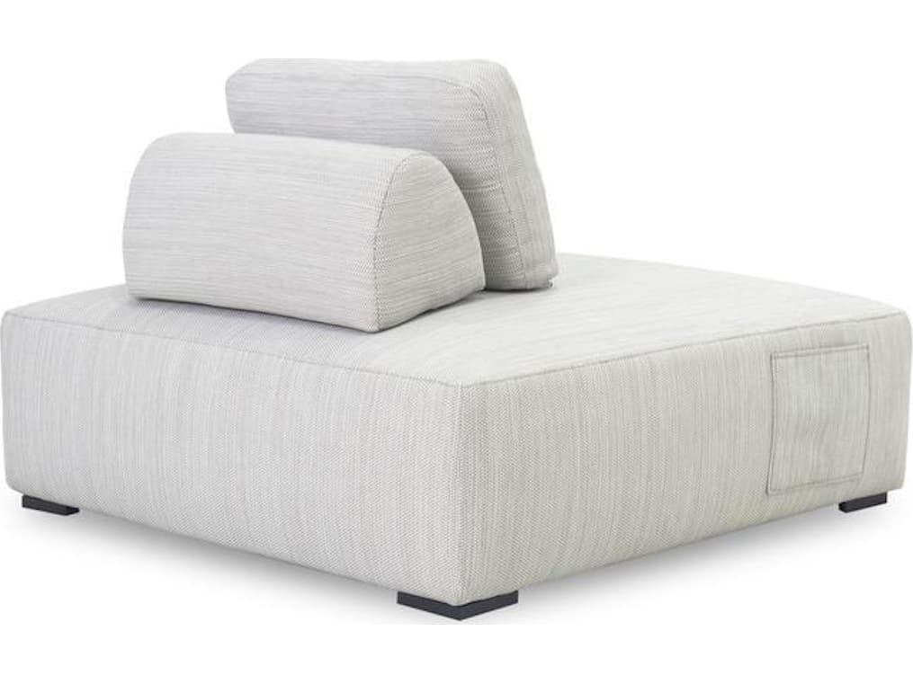 Classic Home Outdoor Nico Light Gray Aluminum Cushion Lounge Chair