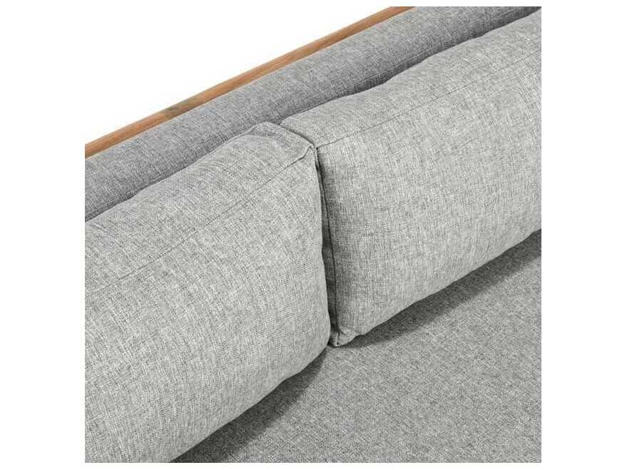 Classic Home Outdoor Aston Natural, Gray Wood Teak Sofa