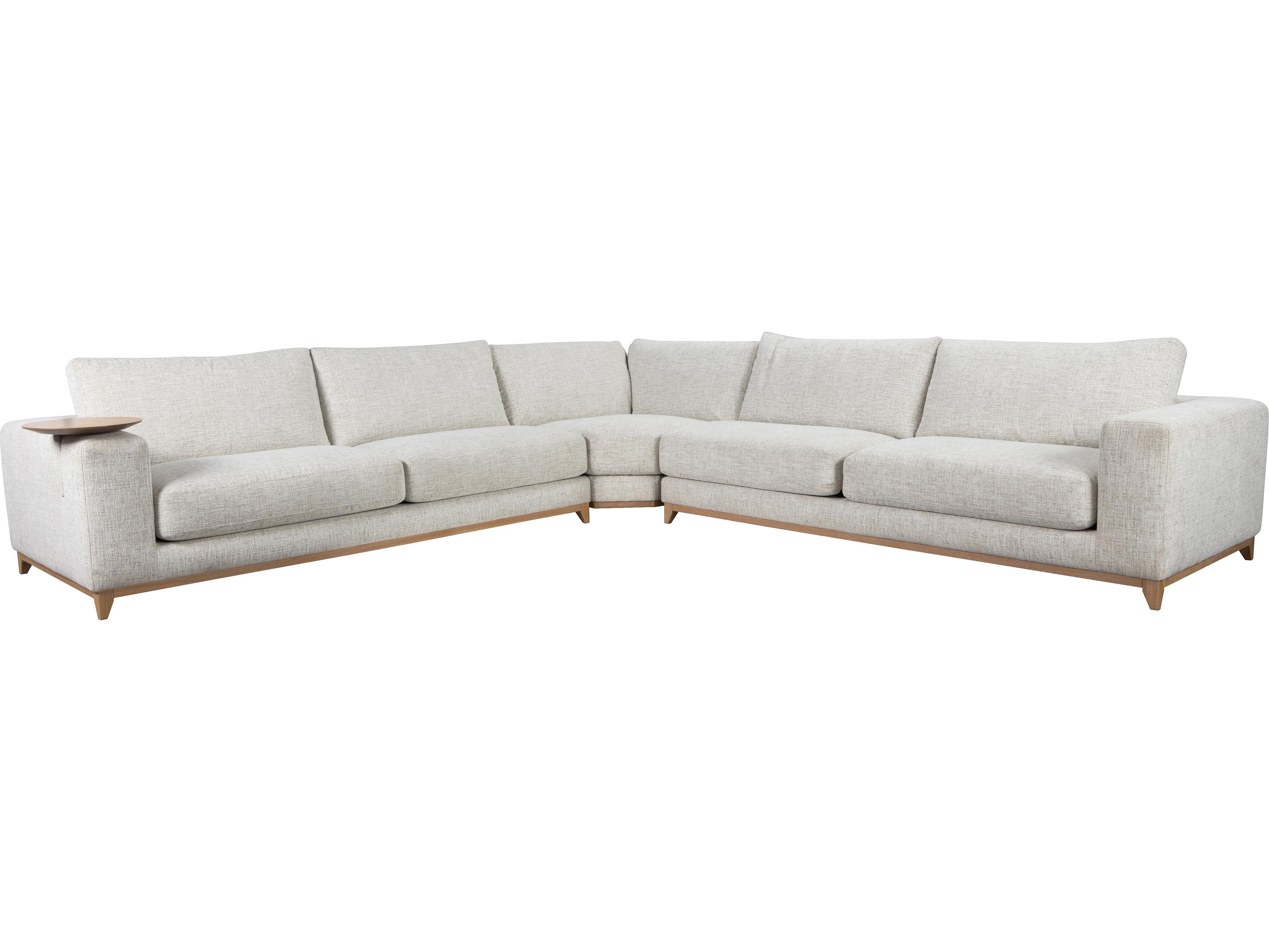 Classic Home Donovan Gray Upholstered Sectional Sofa
