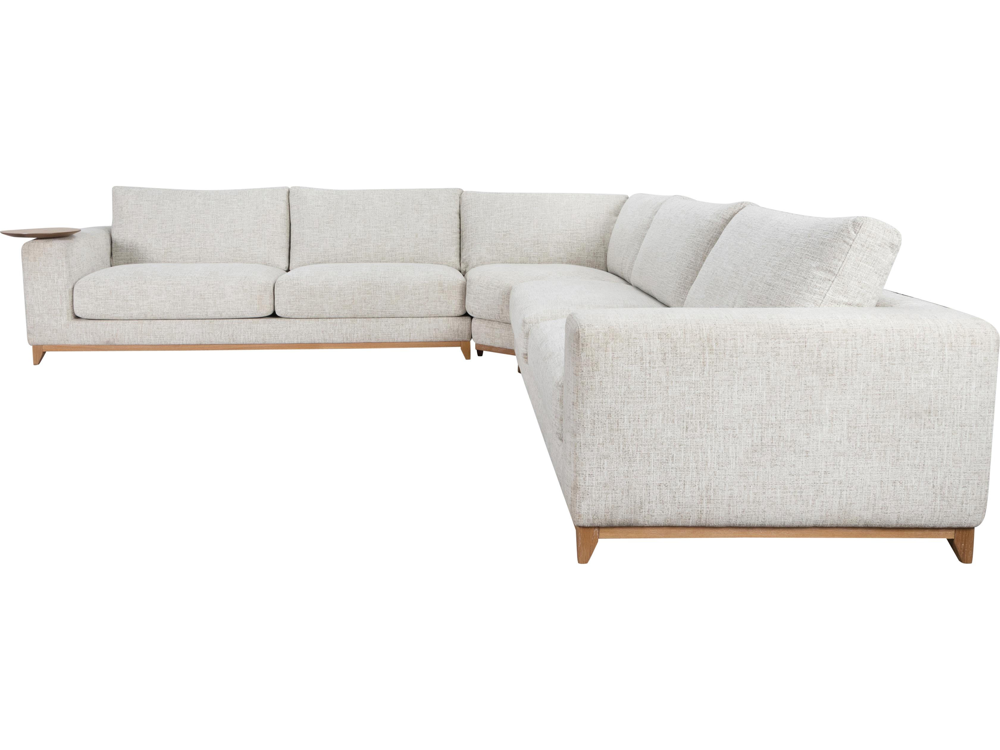 Classic Home Donovan Gray Upholstered Sectional Sofa