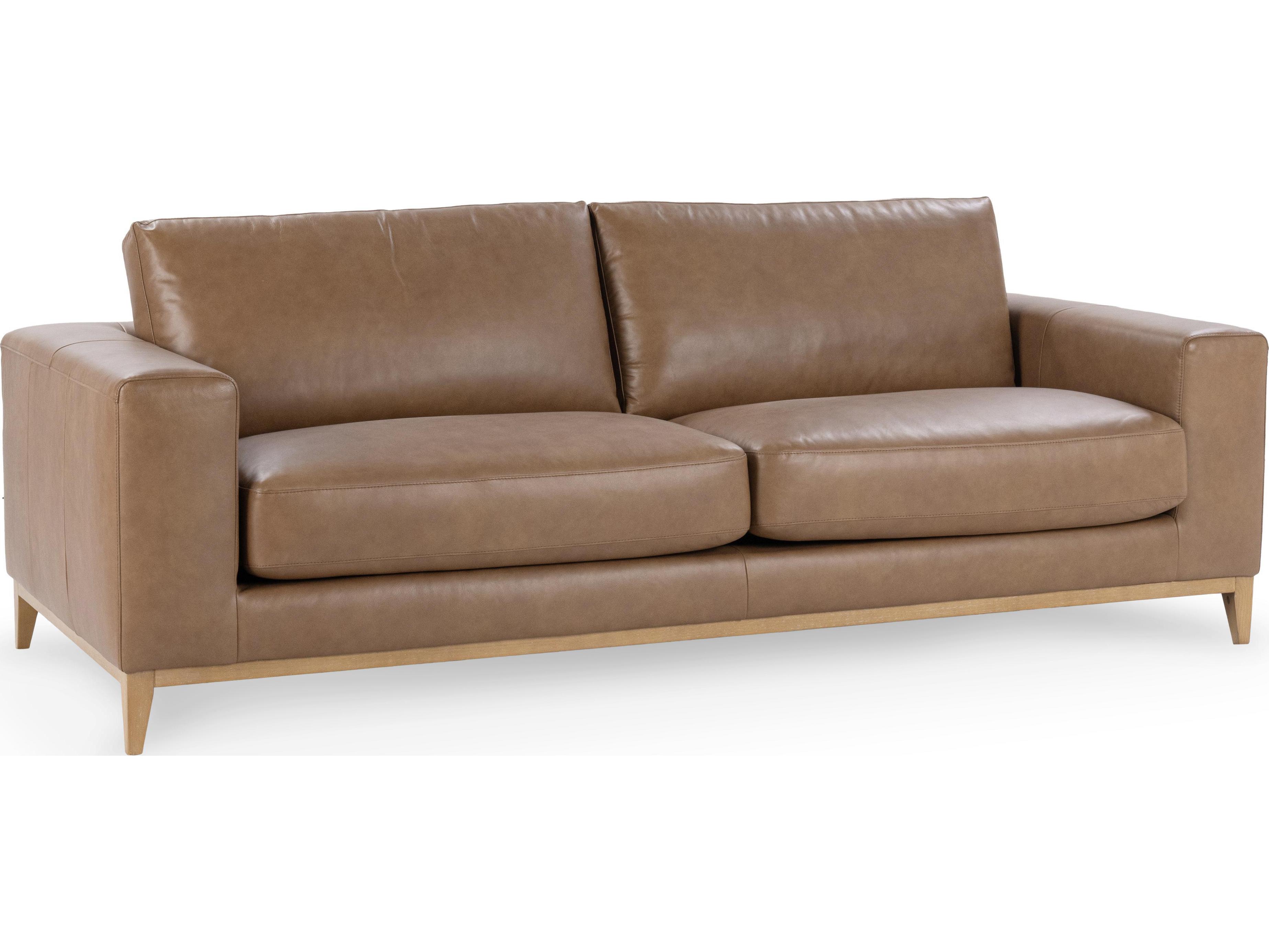 Classic Home Donovan Tan Leather Sofa