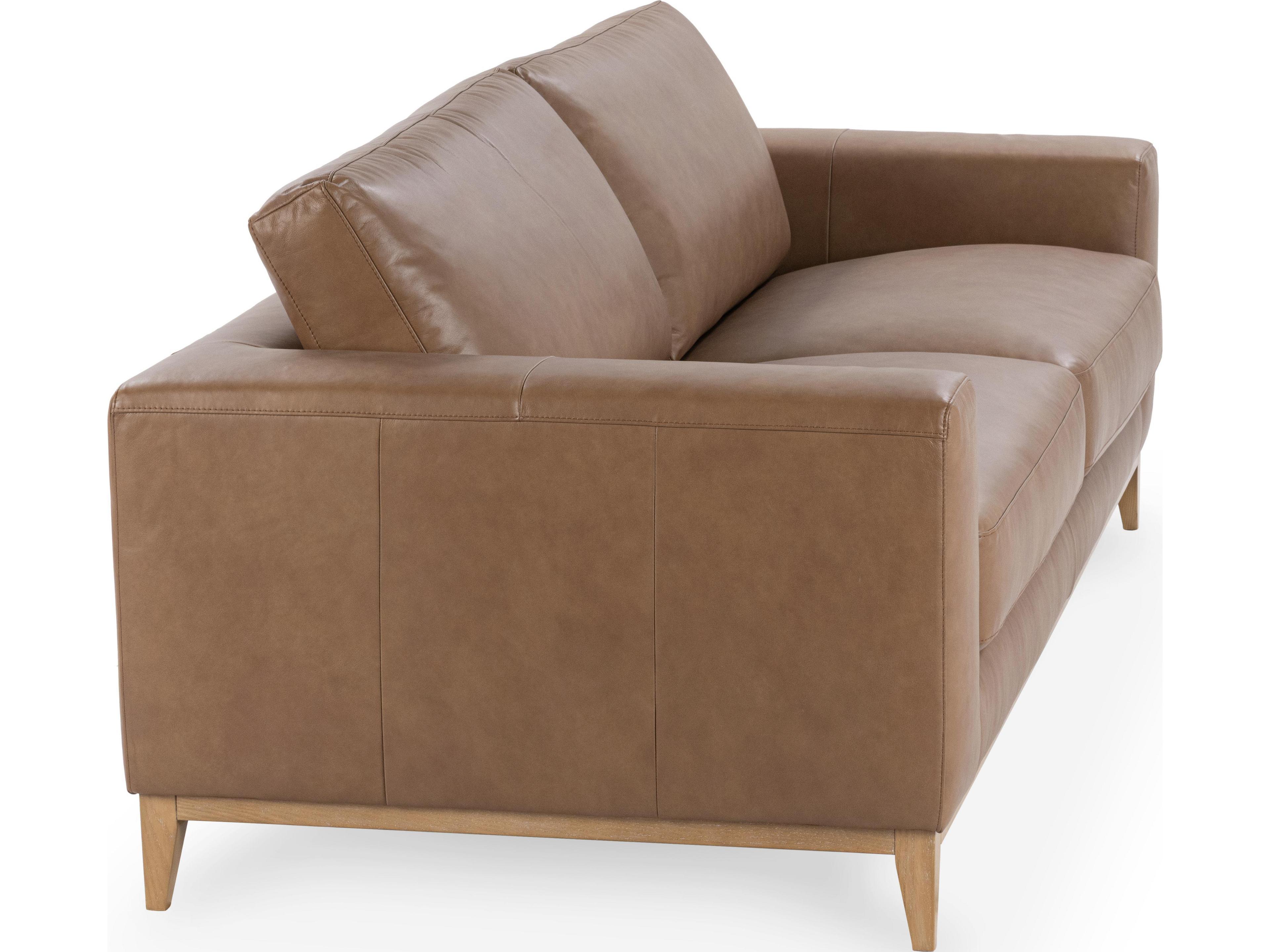 Classic Home Donovan Tan Leather Sofa