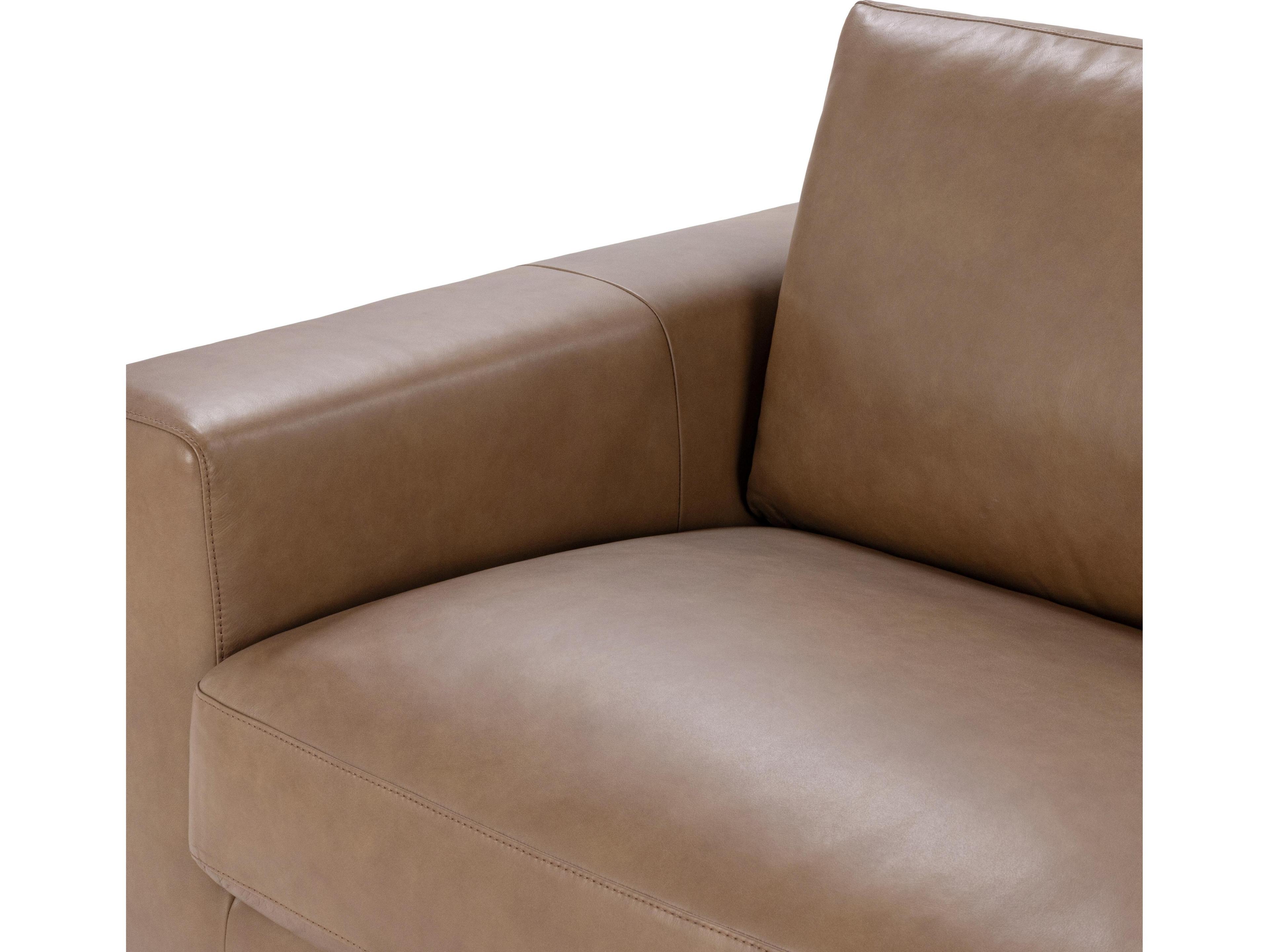Classic Home Donovan Tan Leather Sofa