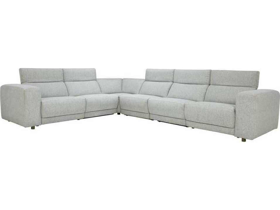 Classic Home Knoxville Gray Upholstered Sectional Sofa