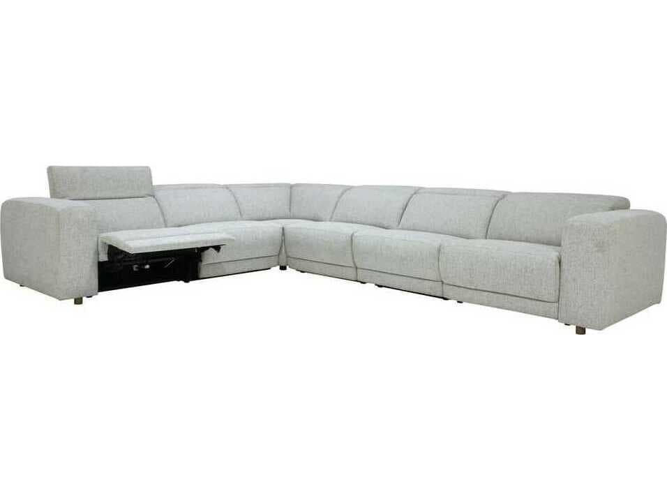 Classic Home Knoxville Gray Upholstered Sectional Sofa