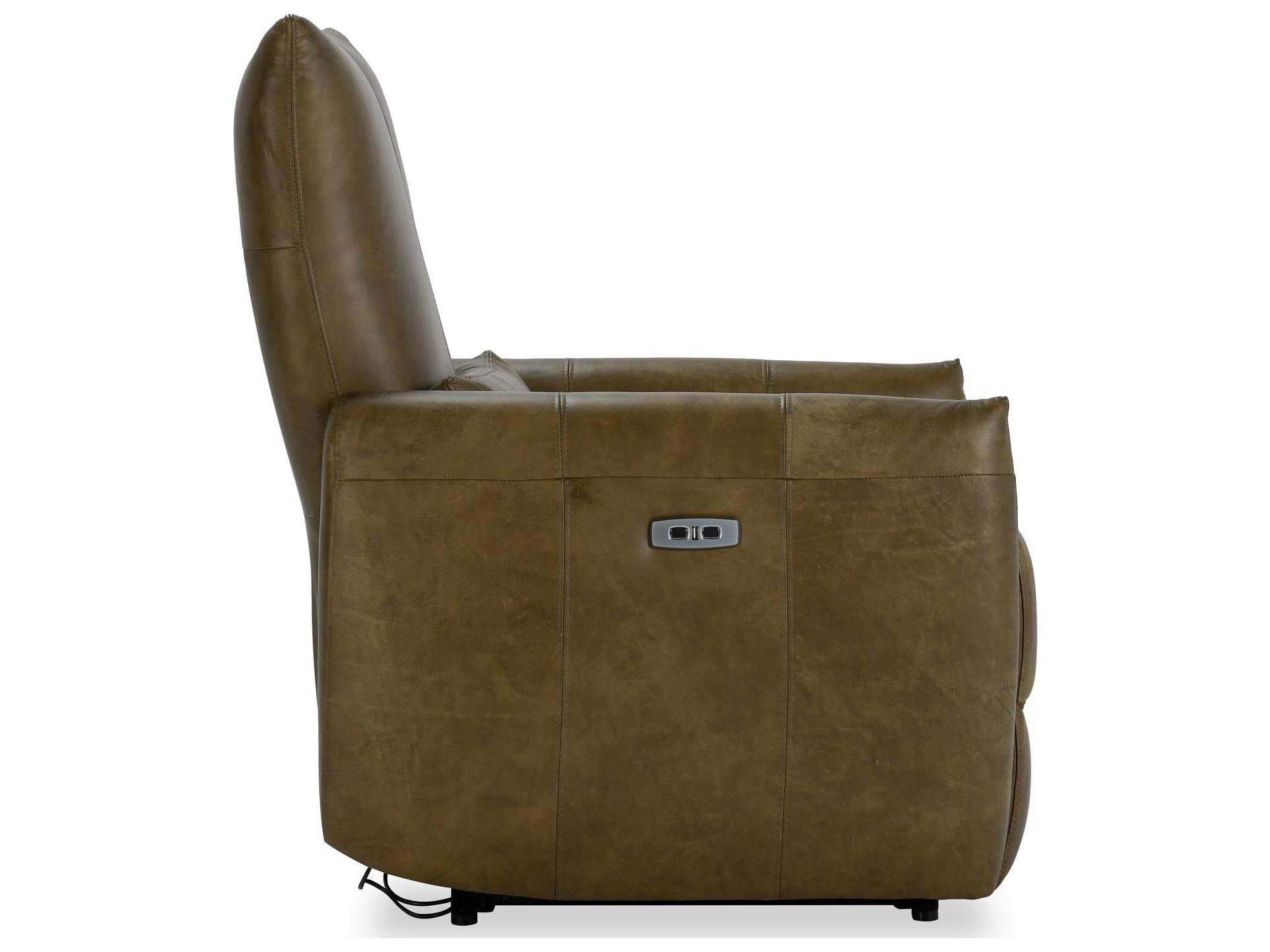 Classic Home Thaya Earth Brown Leather Recliner