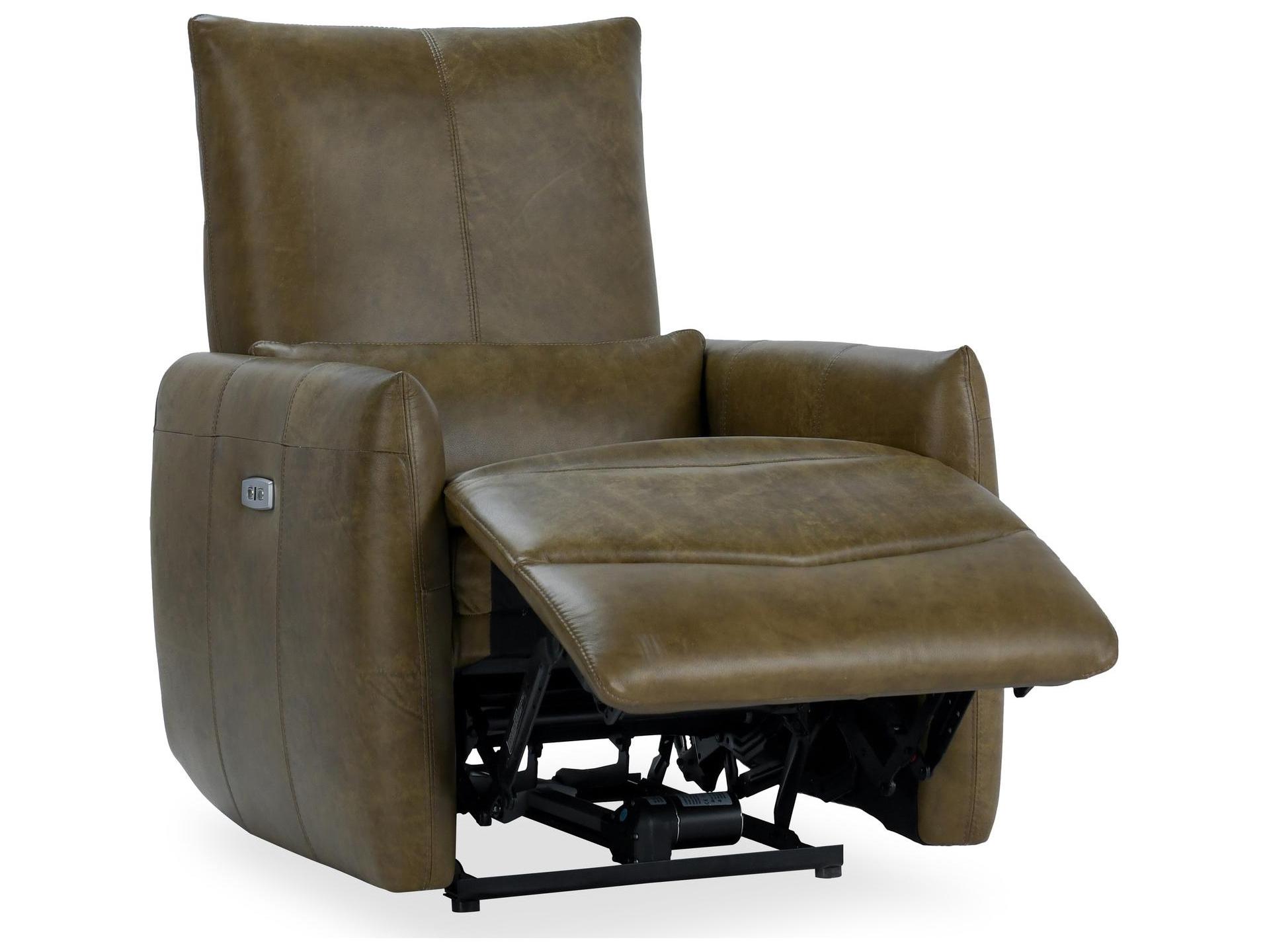 Classic Home Thaya Earth Brown Leather Recliner