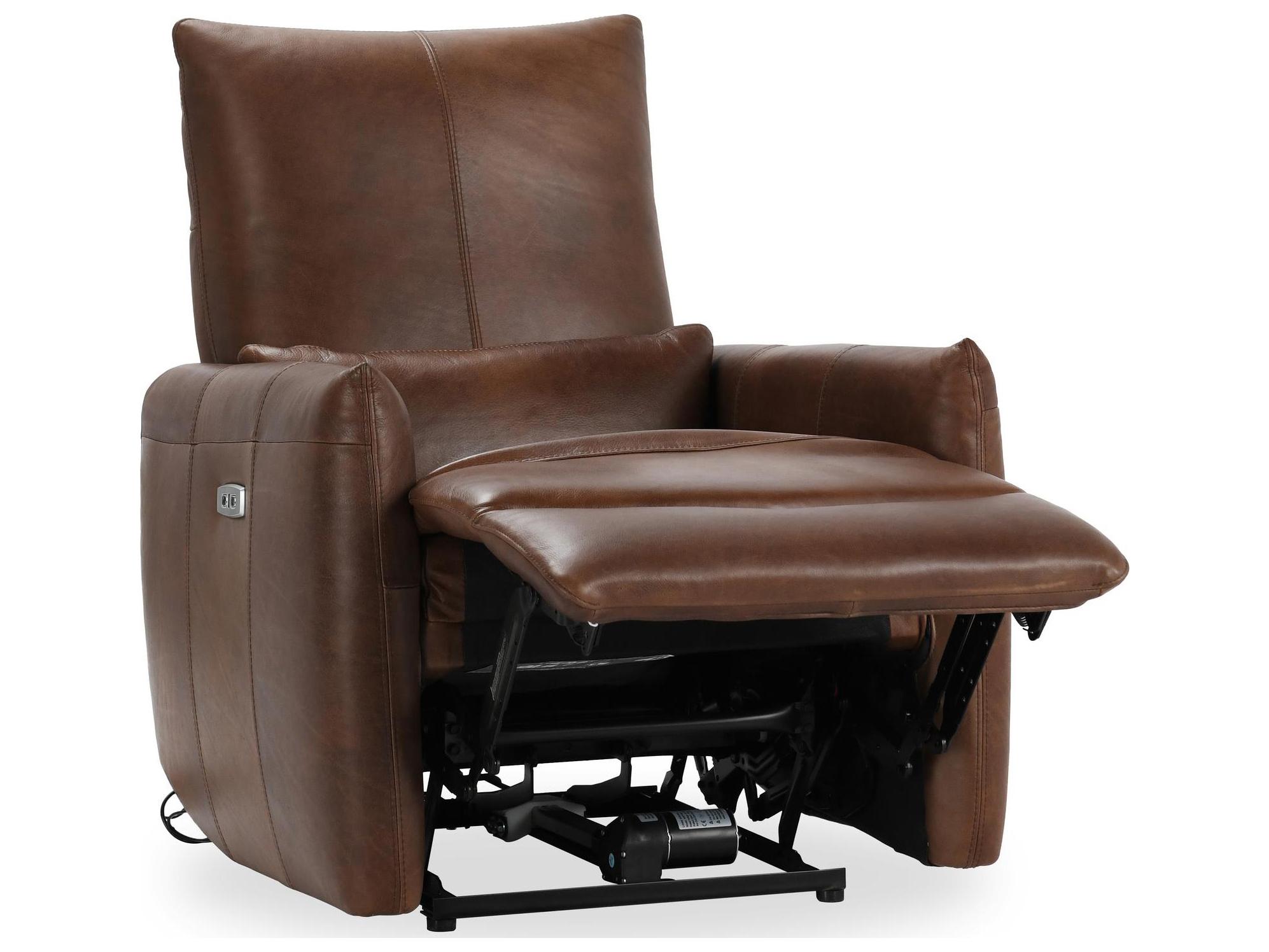 Classic Home Thaya Antique Brown Leather Recliner
