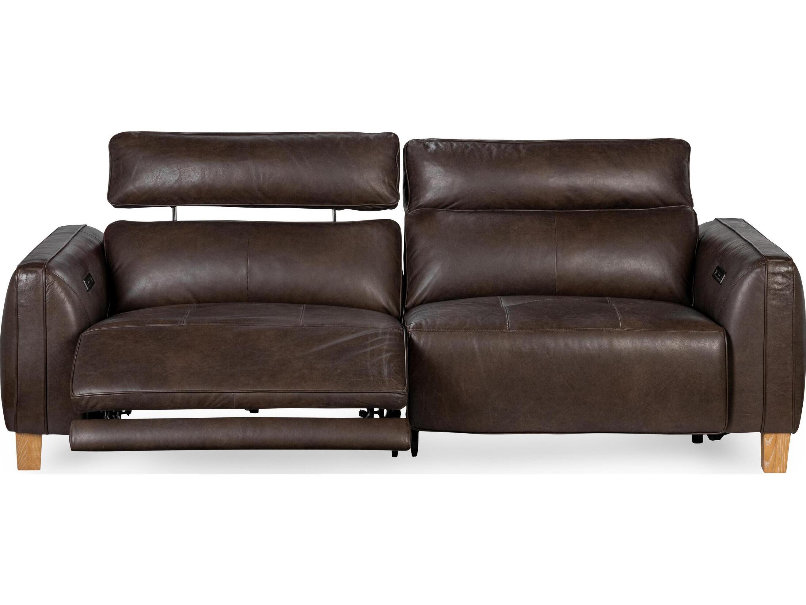 Classic Home Conway Brown Leather Sofa
