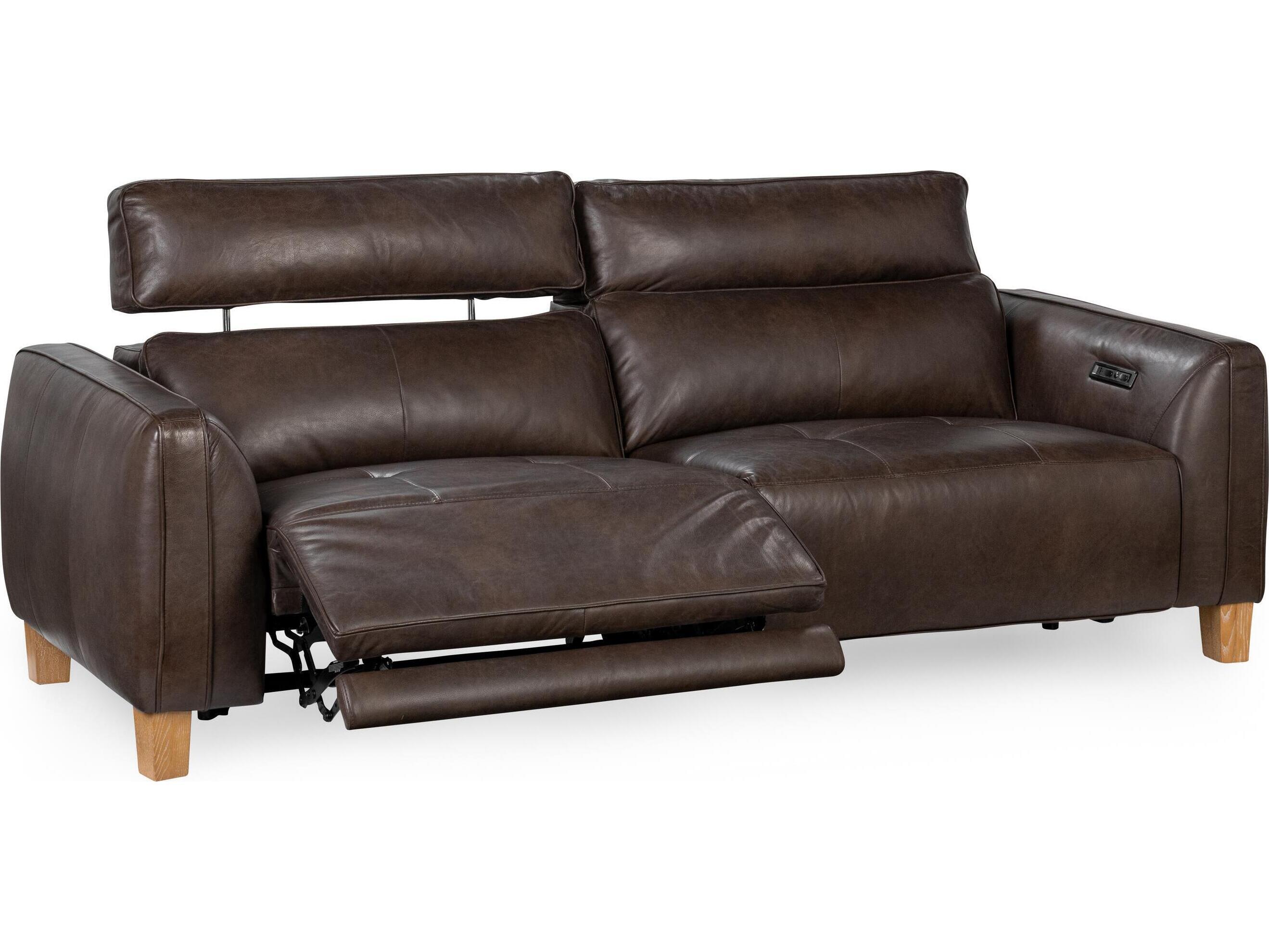 Classic Home Conway Brown Leather Sofa