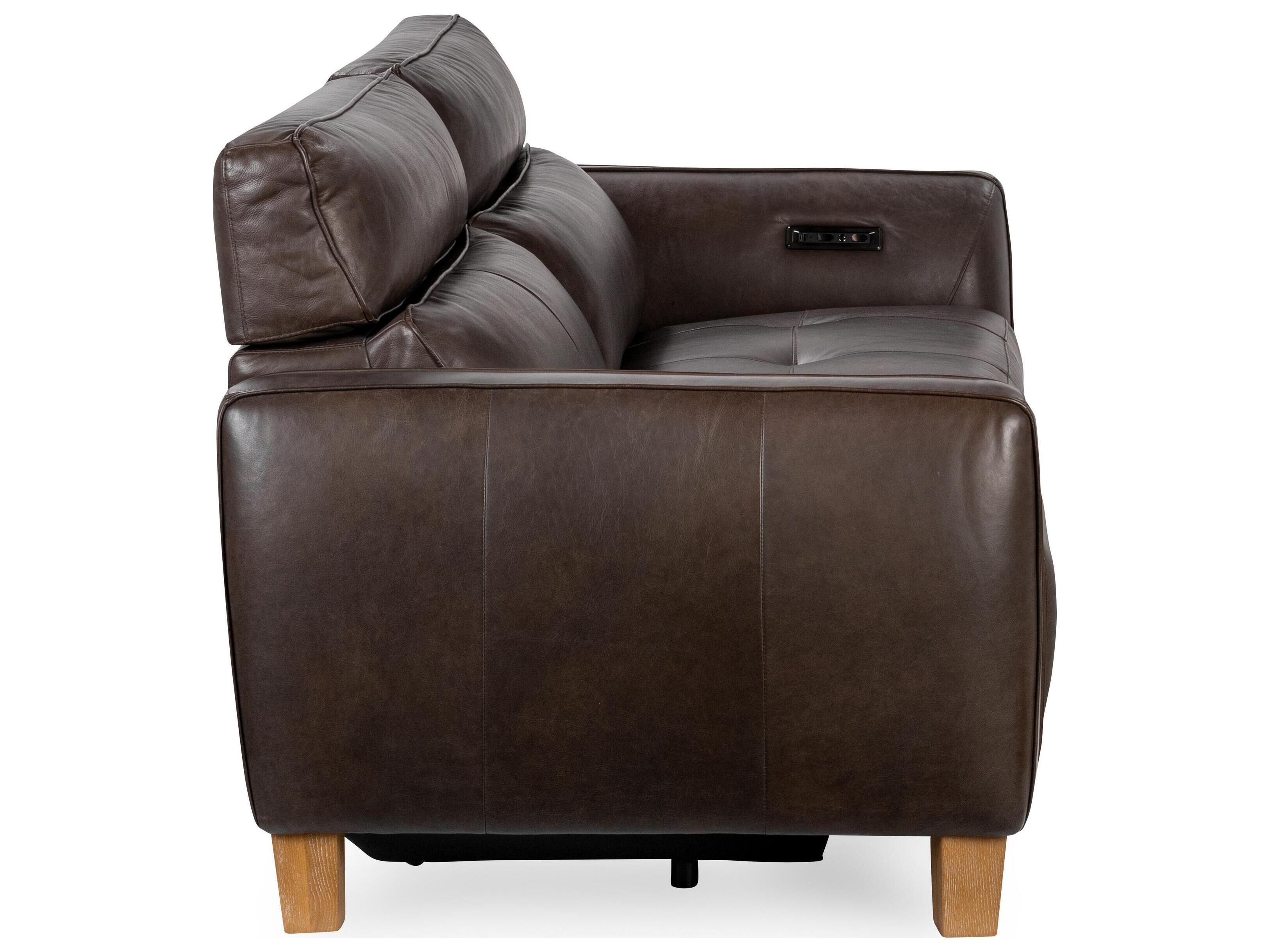 Classic Home Conway Brown Leather Sofa