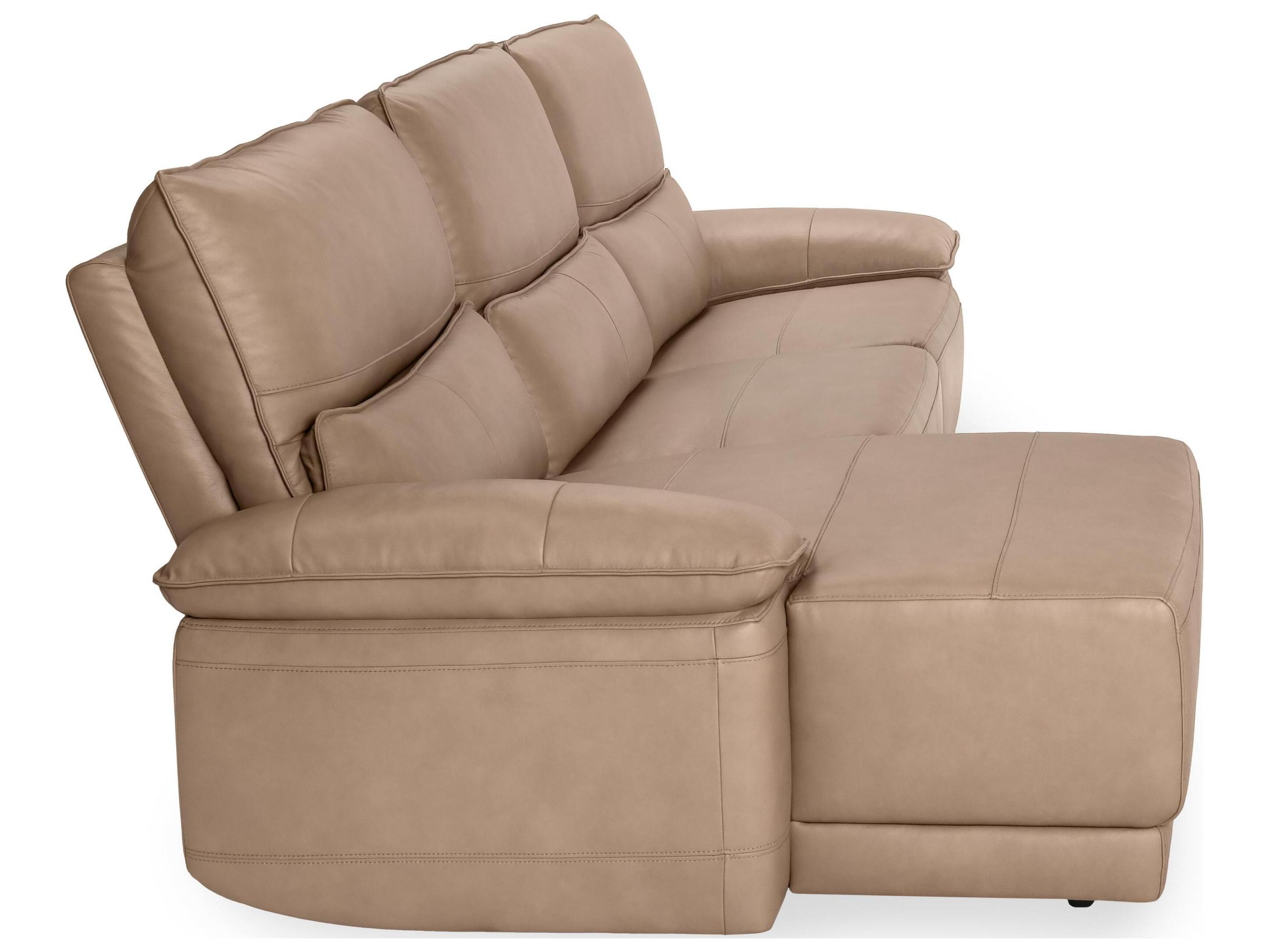 Classic Home Branford Brown Leather Sectional Sofa