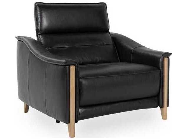 Classic Home Cullman Black Leather Chair