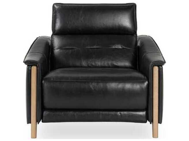 Classic Home Cullman Black Leather Chair