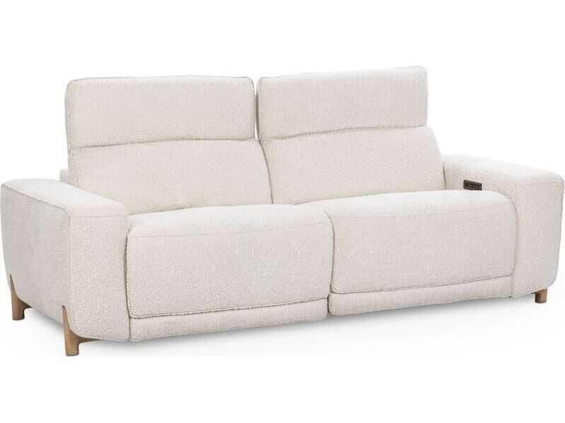 Classic Home Darrow Ivory White Upholstered Sofa