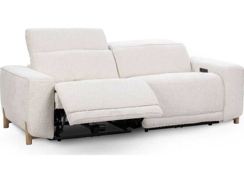 Classic Home Darrow Ivory White Upholstered Sofa