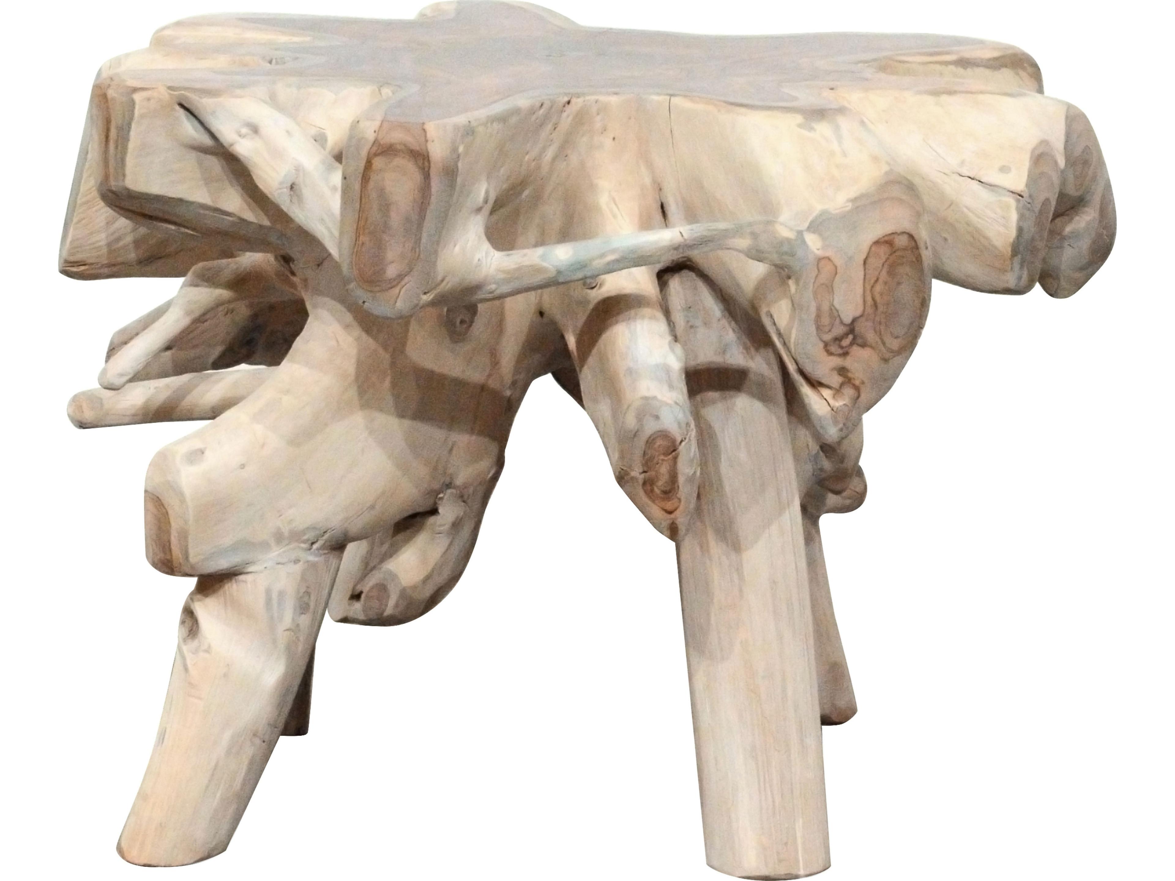 Classic Home Cypress Wood Natural White Wash End Table