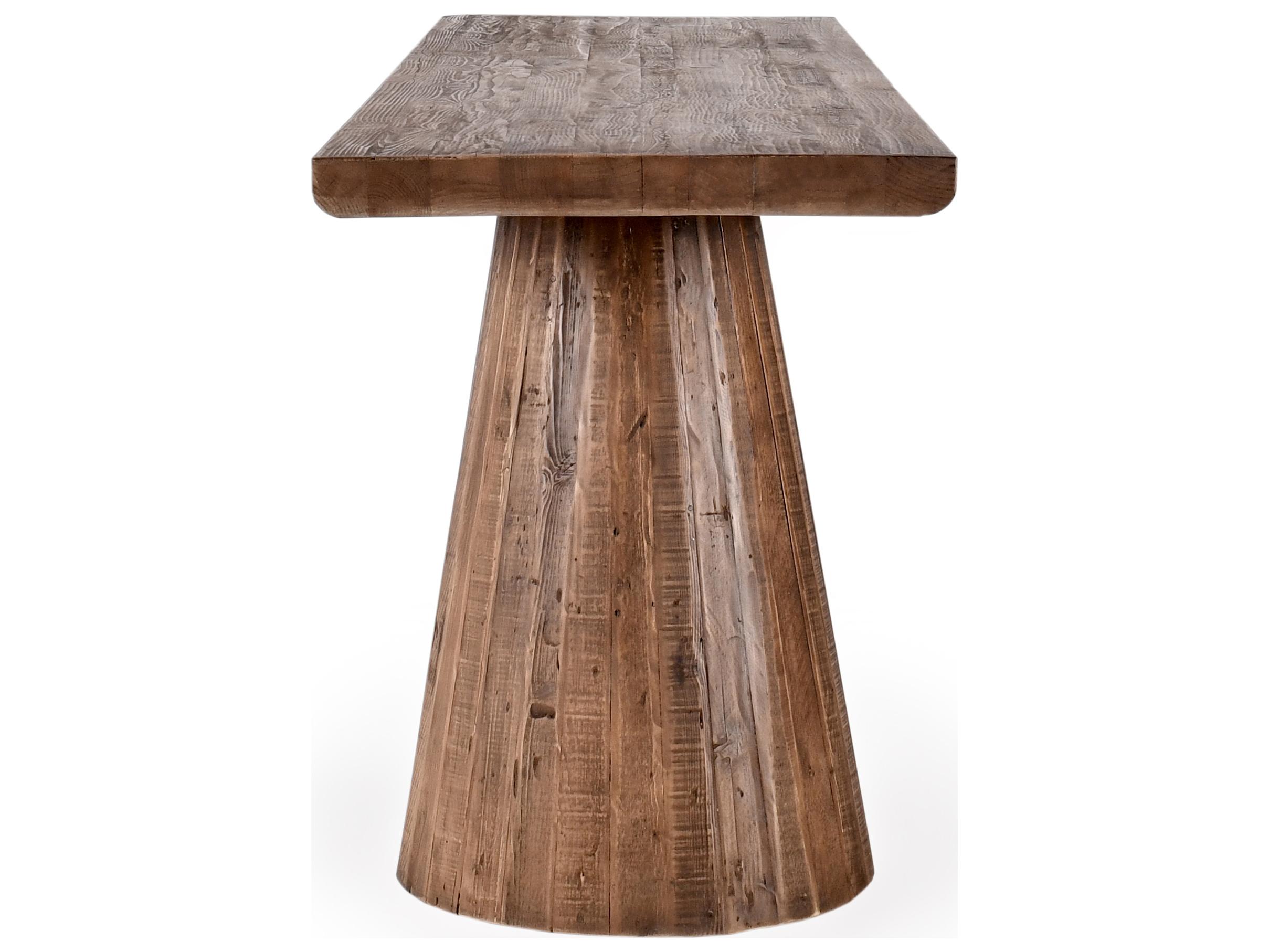 Classic Home Nolan Brown Rectangular Wood Bar Table