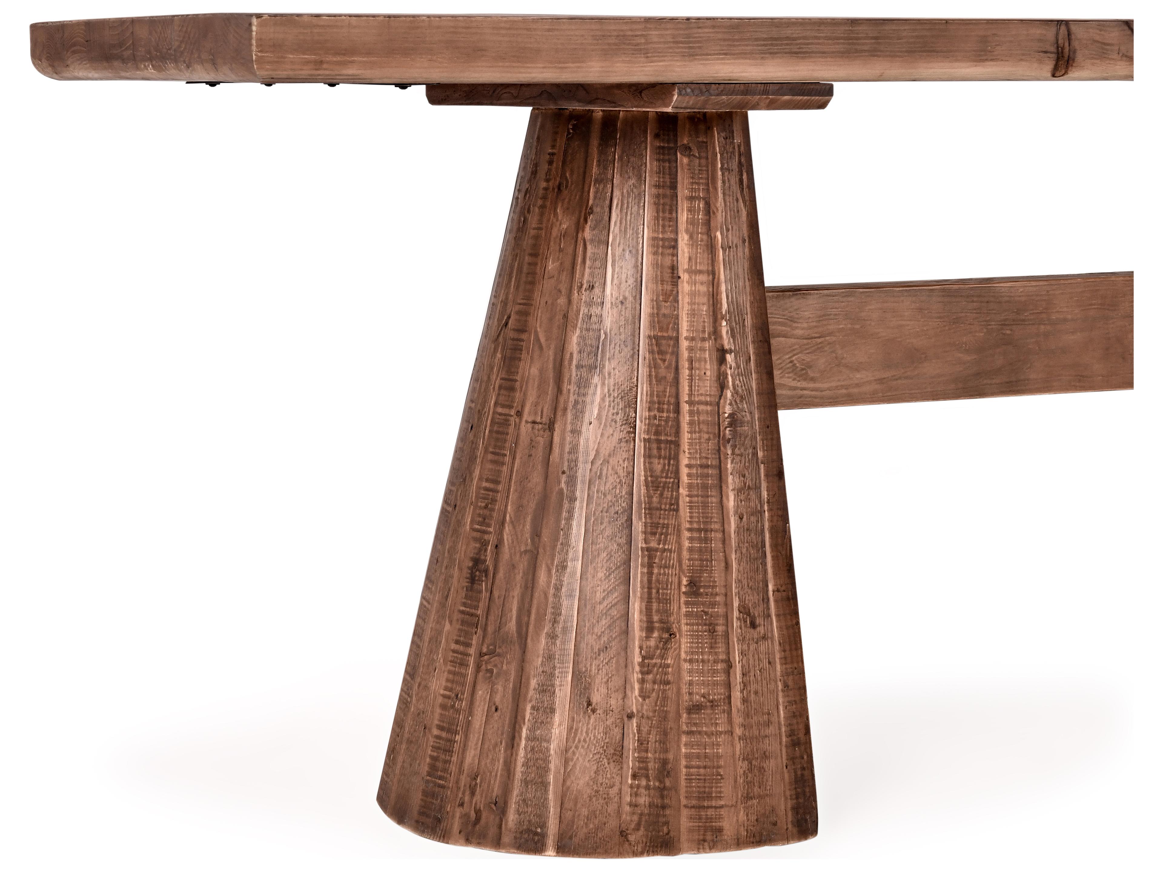 Classic Home Nolan Brown Rectangular Wood Bar Table