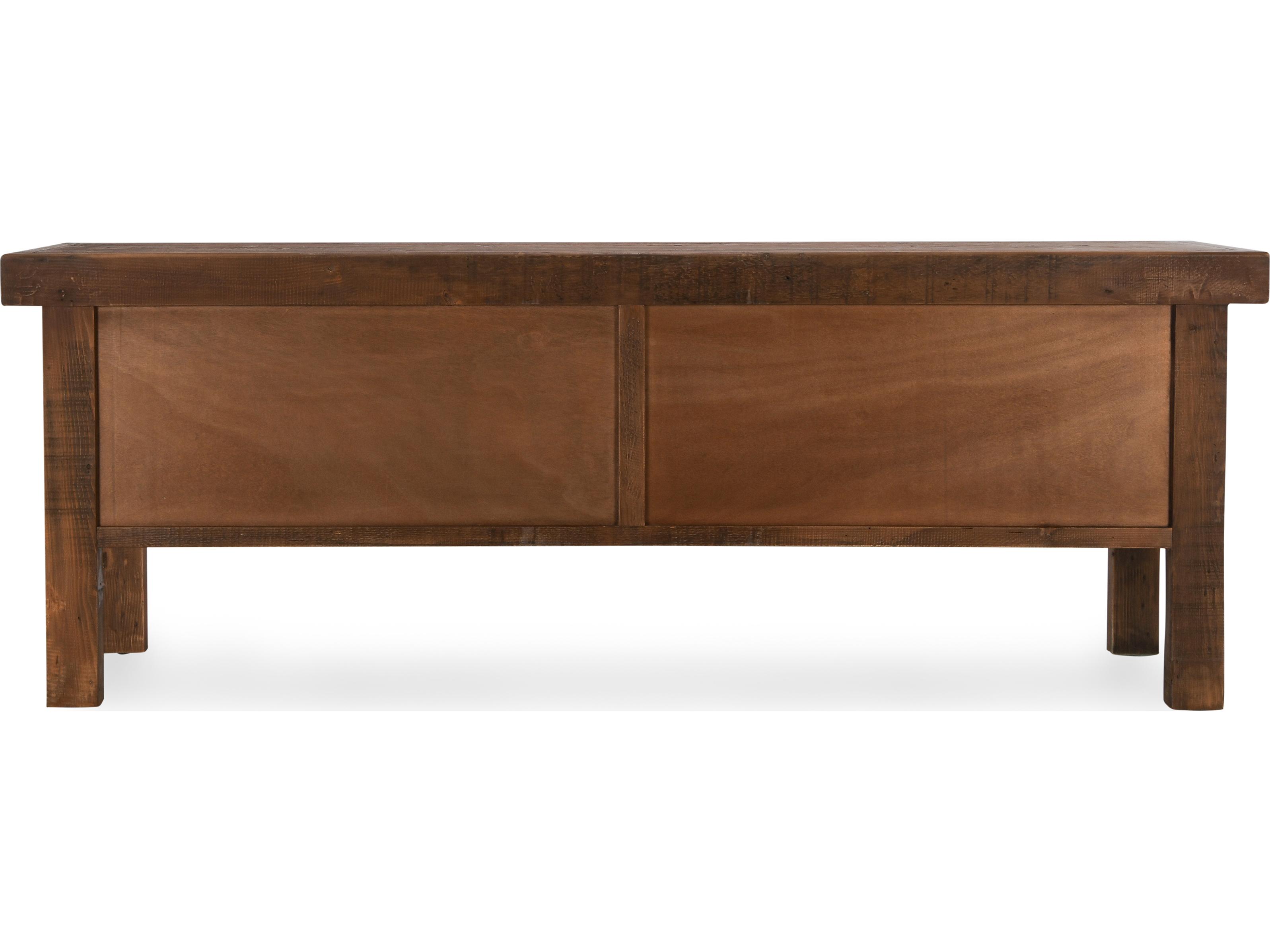 Classic Home Lahey Rectangular Wood Mission Brown Console Table