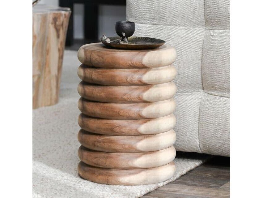 Classic Home Gala Round Wood End Table