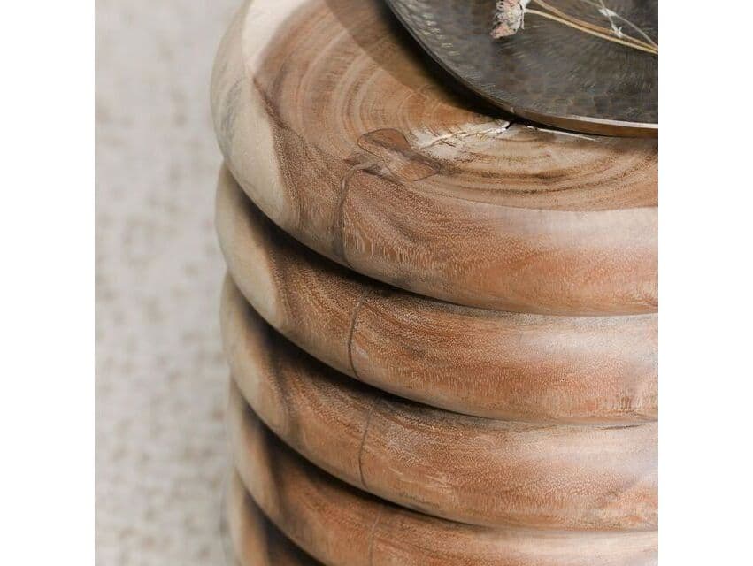 Classic Home Gala Round Wood End Table