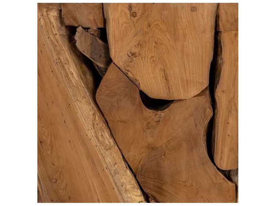 Classic Home Rhea Round Wood Coffee Table