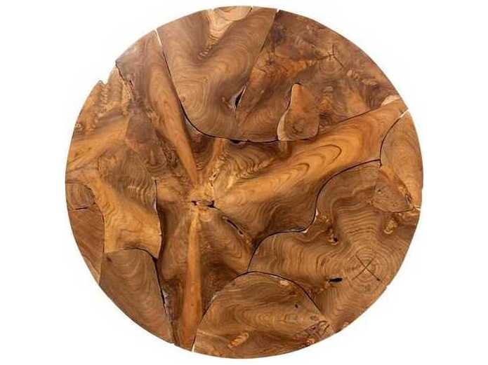 Classic Home Garford Round Wood Coffee Table