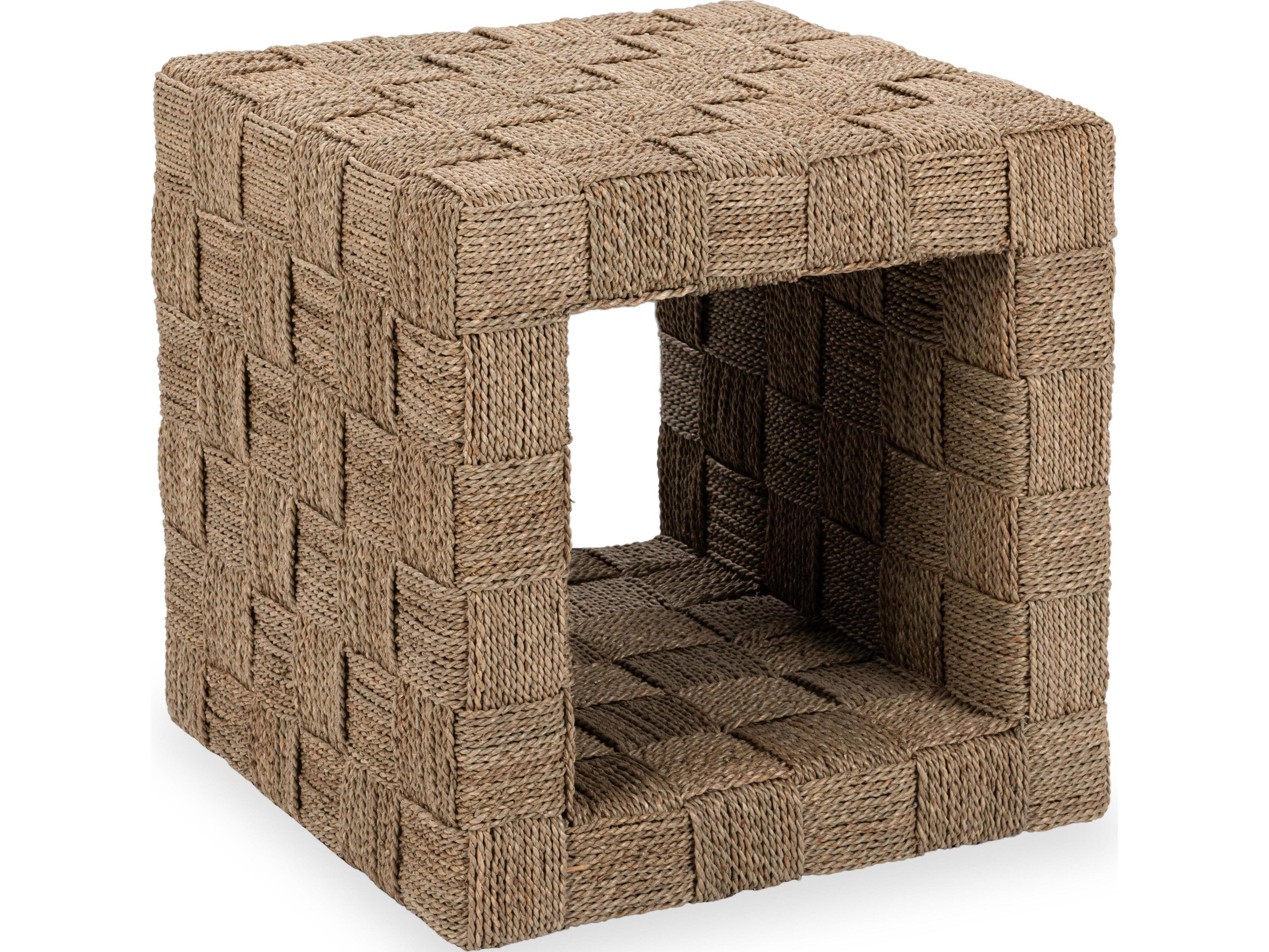 Classic Home Neyla Square Rattan Natural End Table