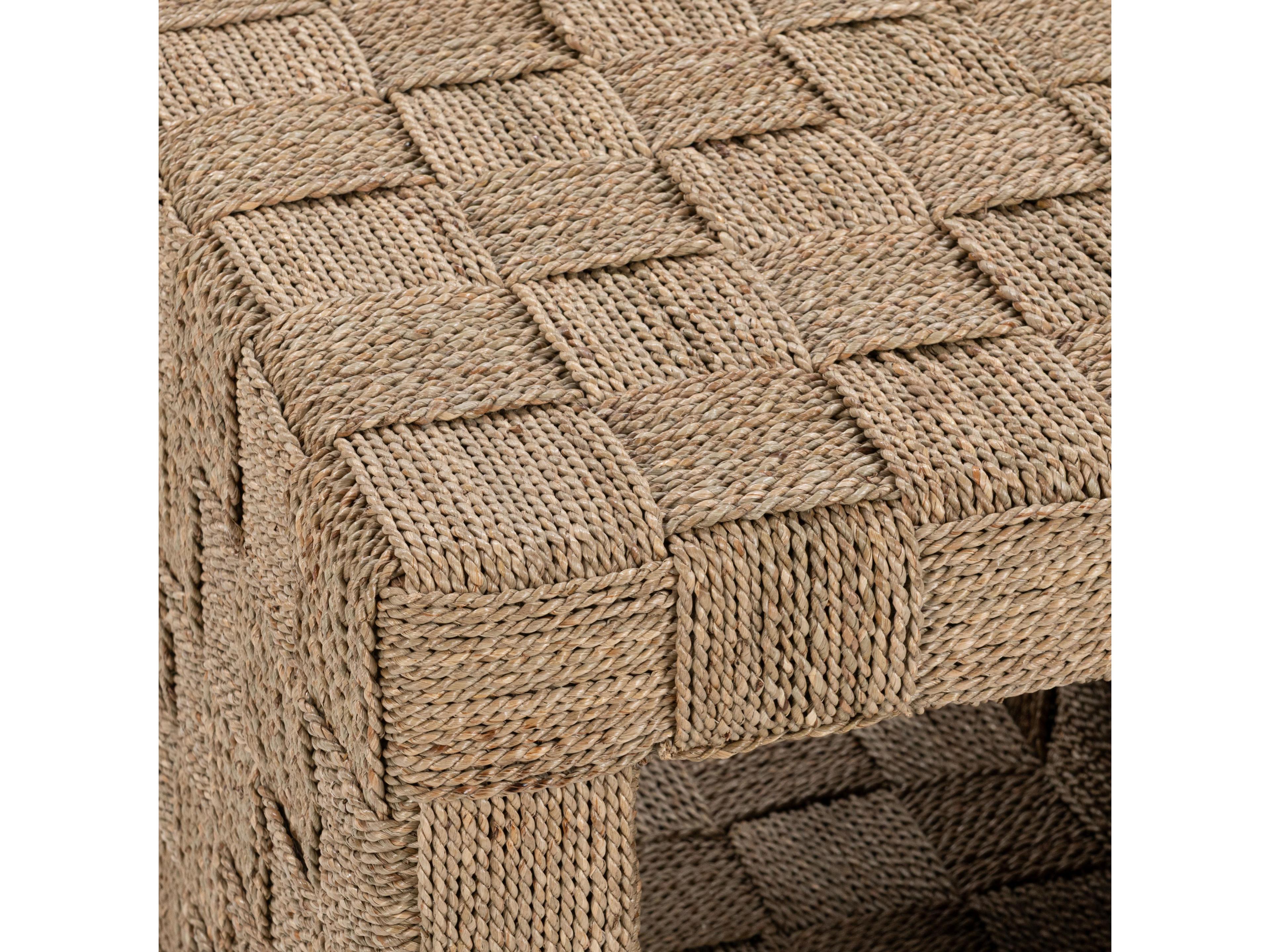Classic Home Neyla Square Rattan Natural End Table