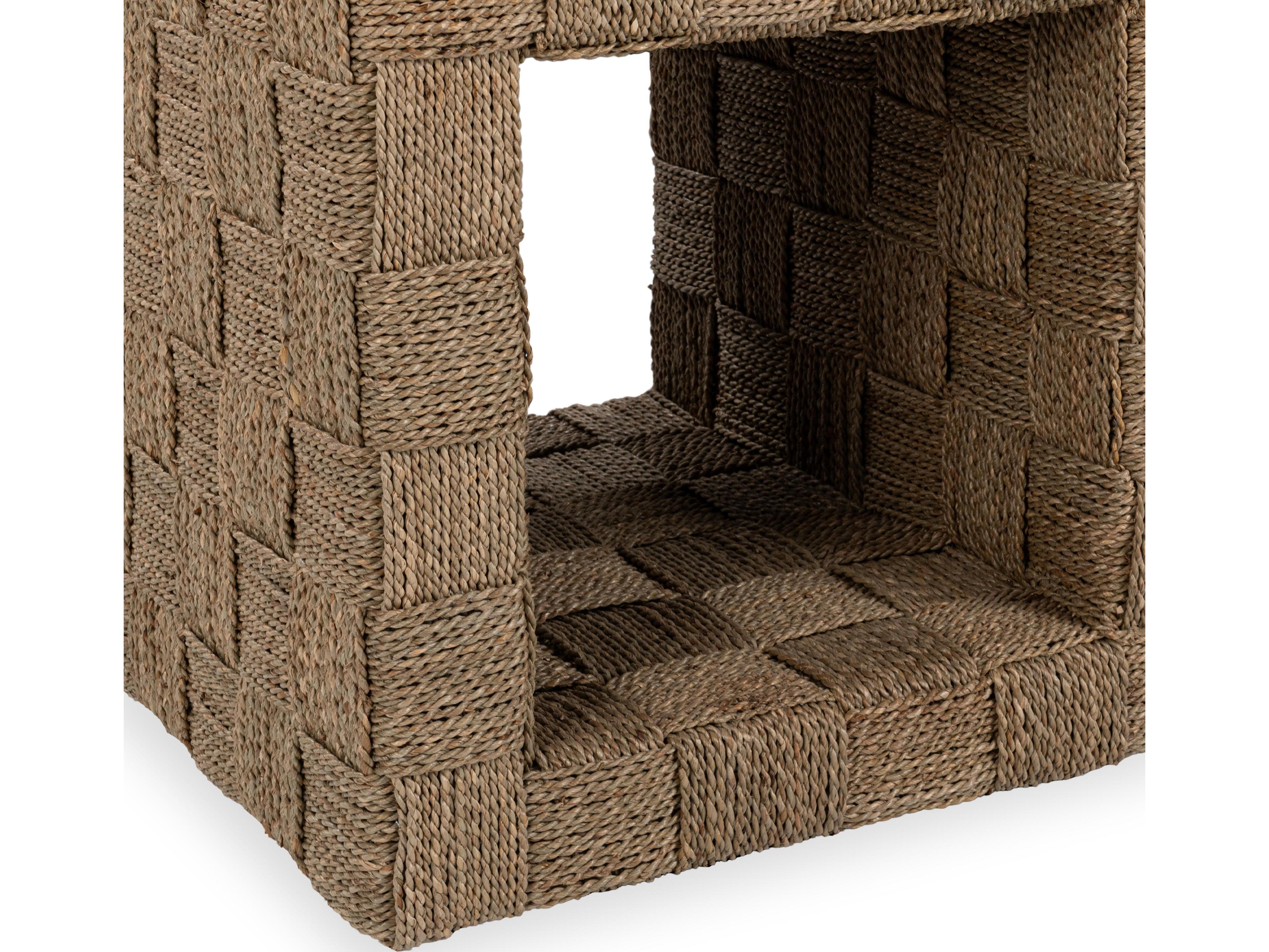 Classic Home Neyla Square Rattan Natural End Table