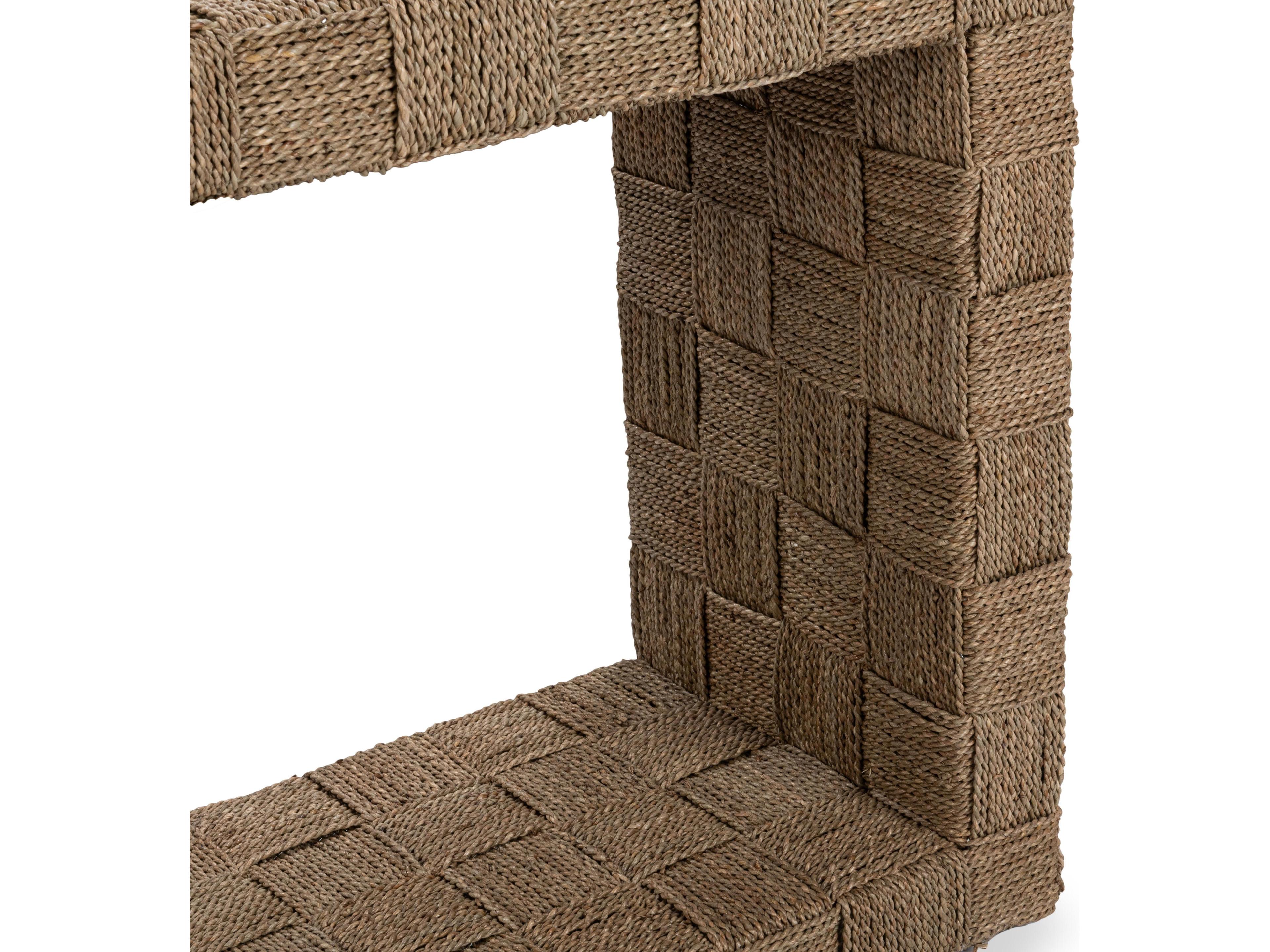 Classic Home Neyla Rectangular Rattan Natural Console Table