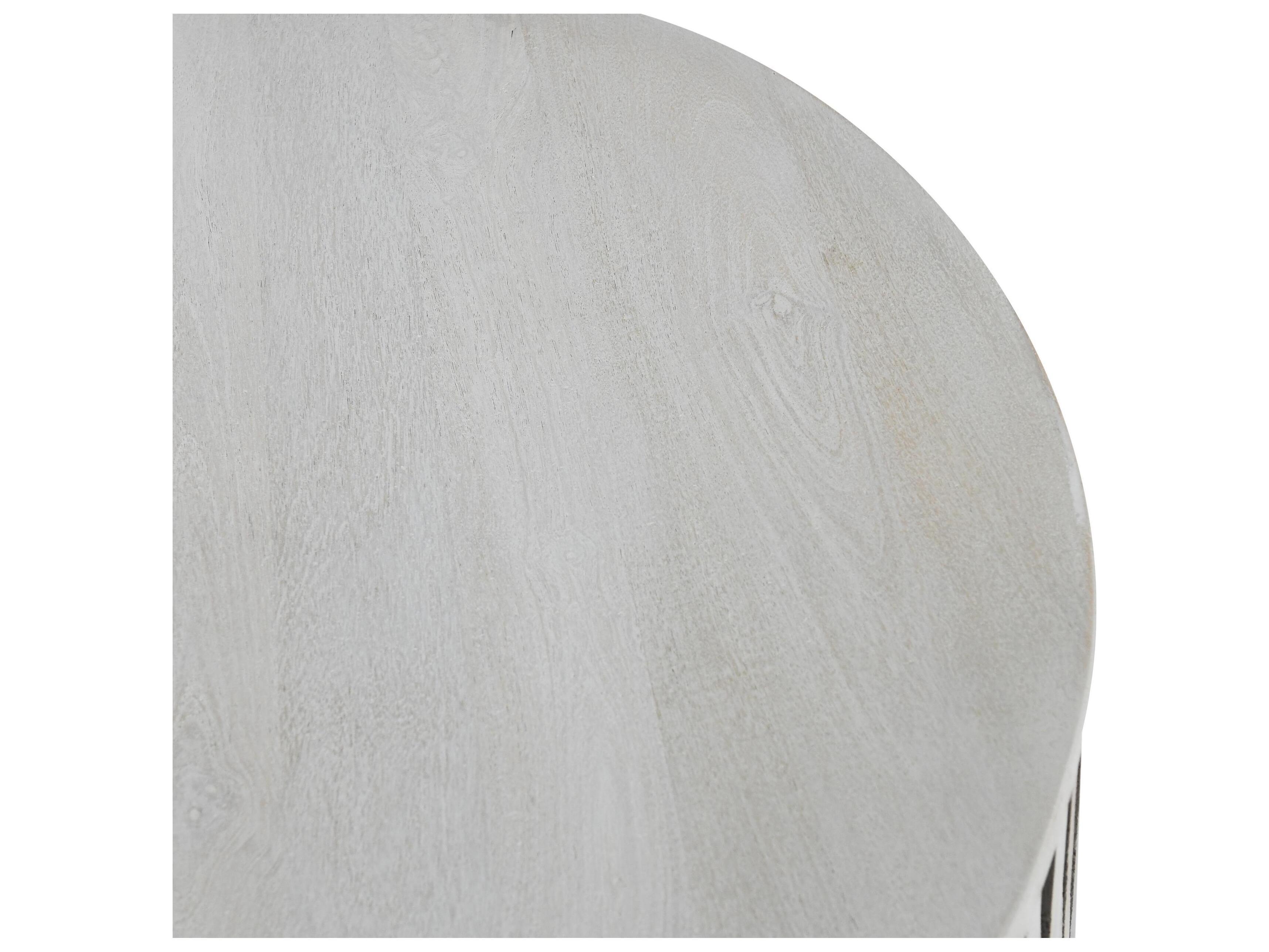 Classic Home Mrytle Round Wood Coffee Table